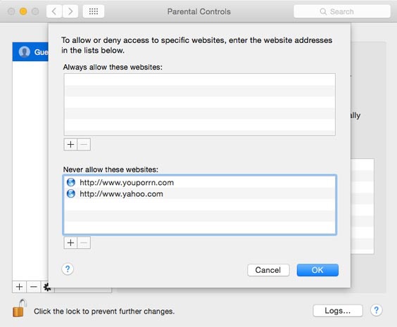 block porn websites on Mac