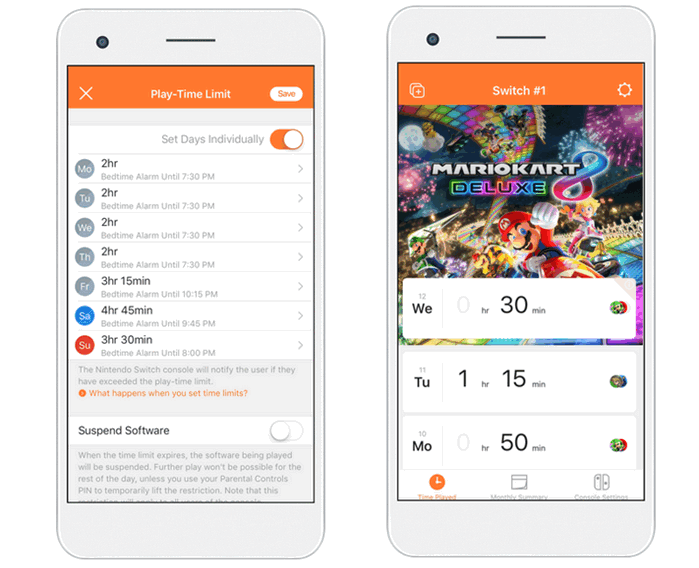 Nintendo Switch parental control app